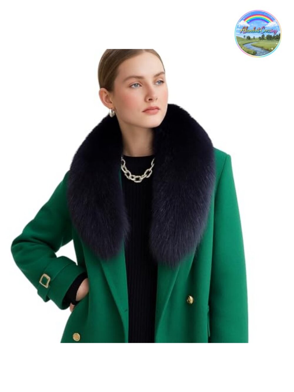 Faux Fur Collar Scarf Stole Women Neck Warmer Winter Fluffy Wrap Shawl